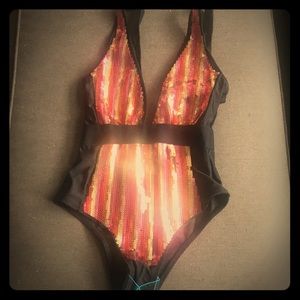 BRAND NEW never worn ASOS sequined swimsuit